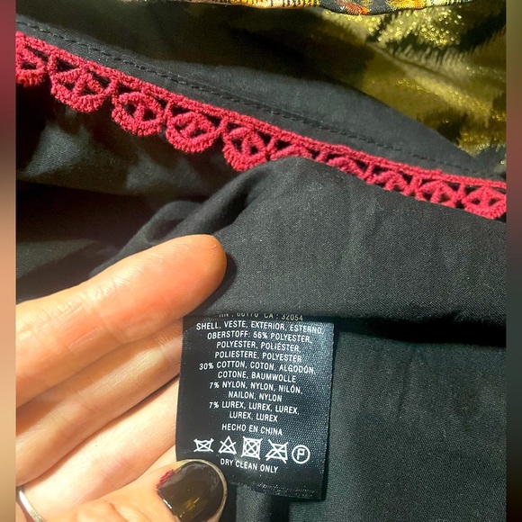 ๐ค Leifsdottir ๐ค Anthropologie Metallic Brocade Sleeveless Adeleta Dress XS 2 - Picture 13 of 13